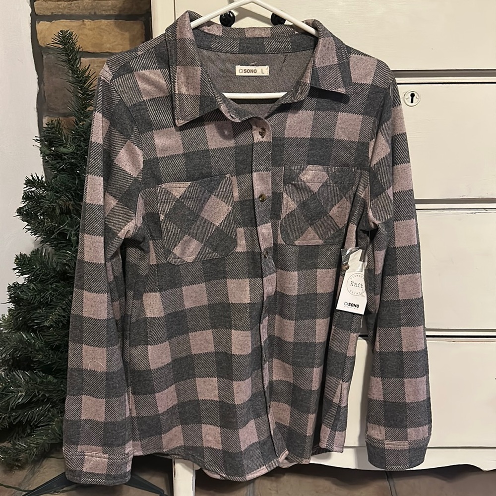 Cisono plaid top